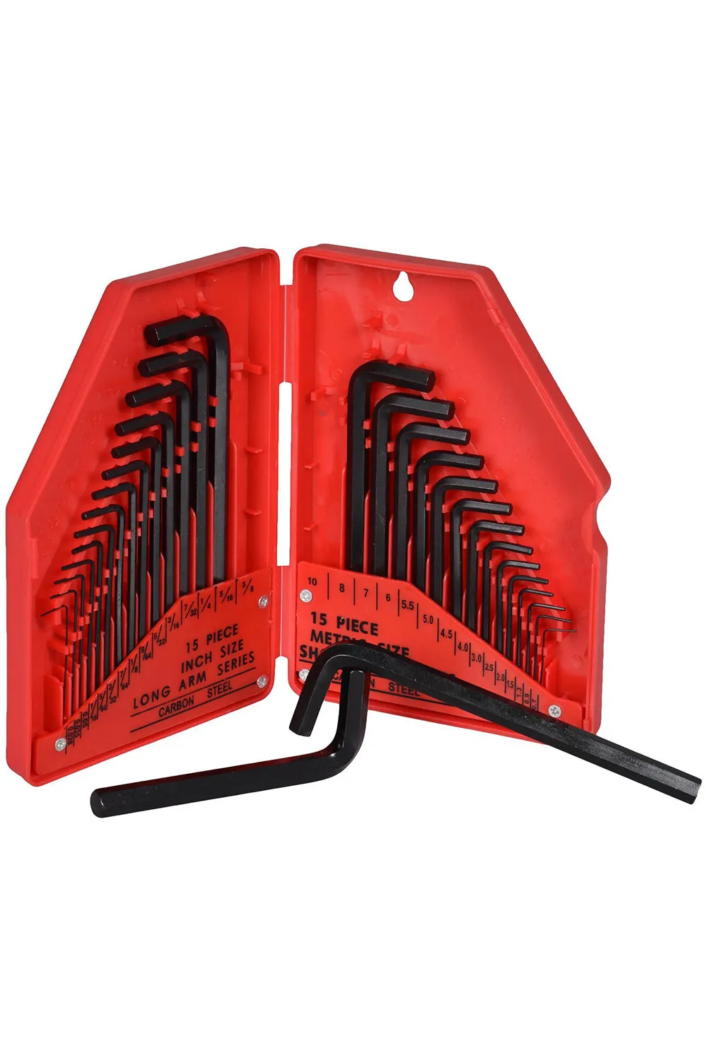 10 Pack SAE & Metric Hex Allen Key Wrench Set