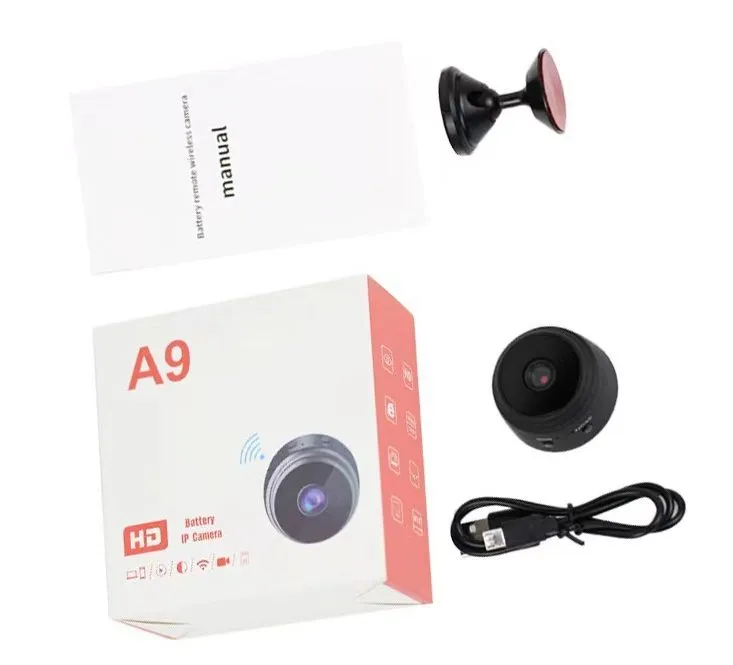 1080p Full HD Mini Magnetic WIFI Camera with Motion Detection, Night Vision