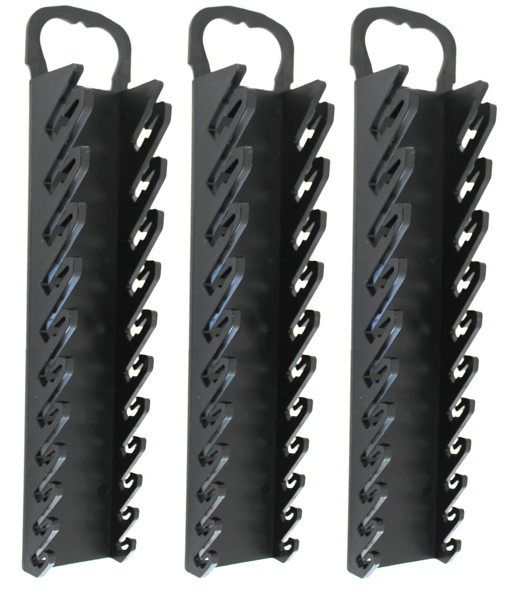 11-Tool Plastic Portable Wrench Gripper Organizer Holder Tray for Stubby or Line Wrenches