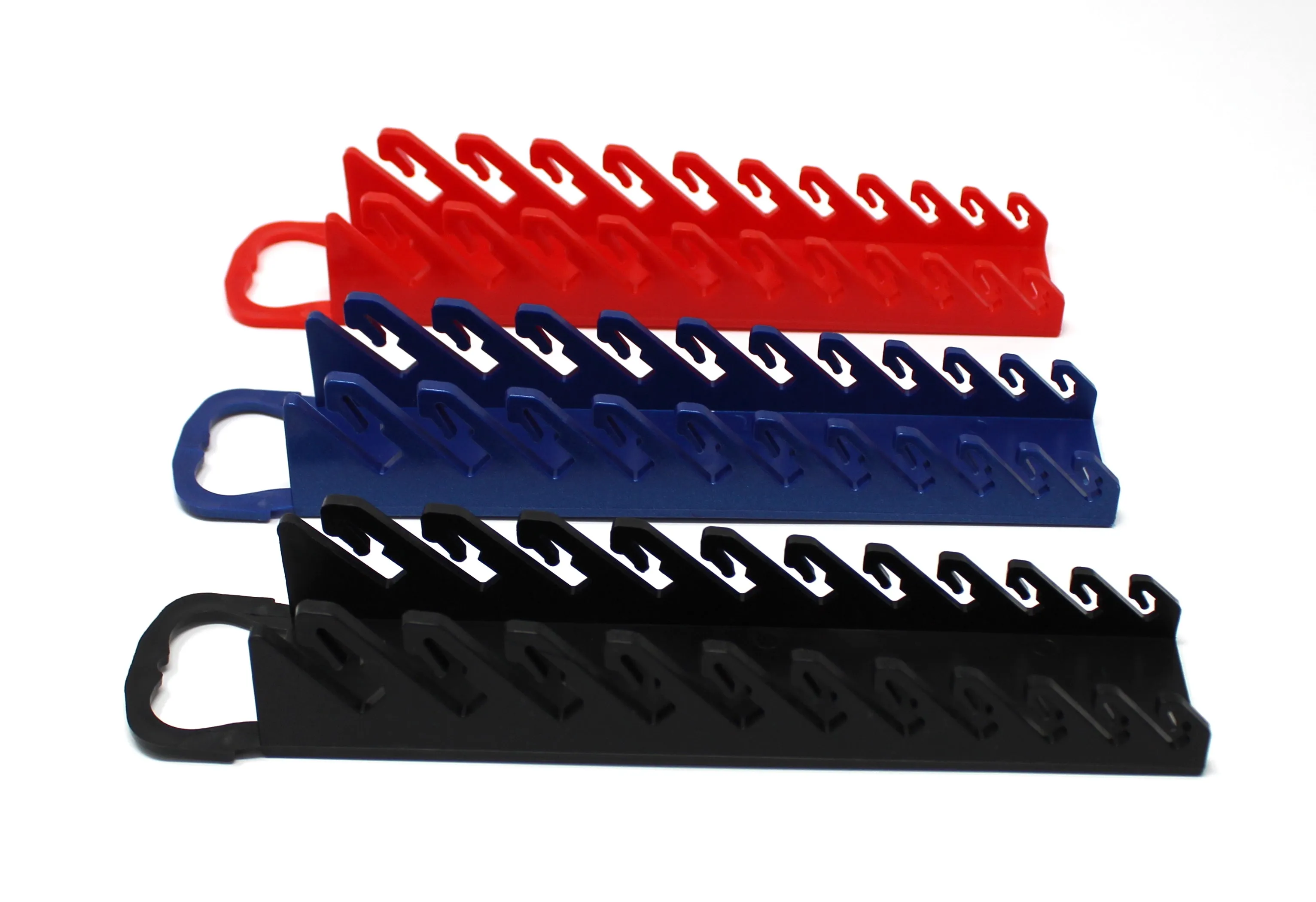 11-Tool Plastic Portable Wrench Gripper Organizer Holder Tray for Stubby or Line Wrenches