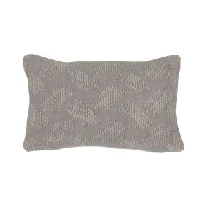 14" x 9" Woven Cotton Jacquard Lumbar Pillow
