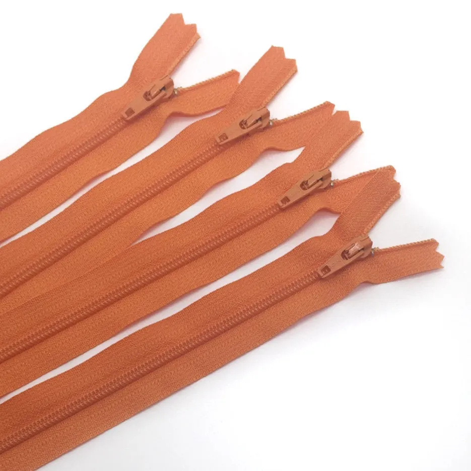 14" Zipper in Orange Peel by Atkinson Designs