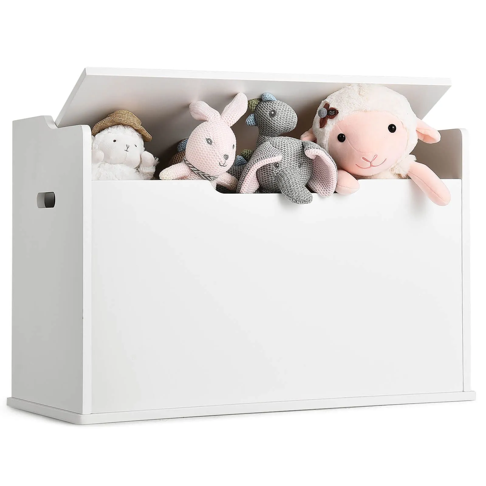 2-in-1 Kids Toy Box and Bench with Cushion | Childrens Wooden Toy Storage Box | 3 Colour Options