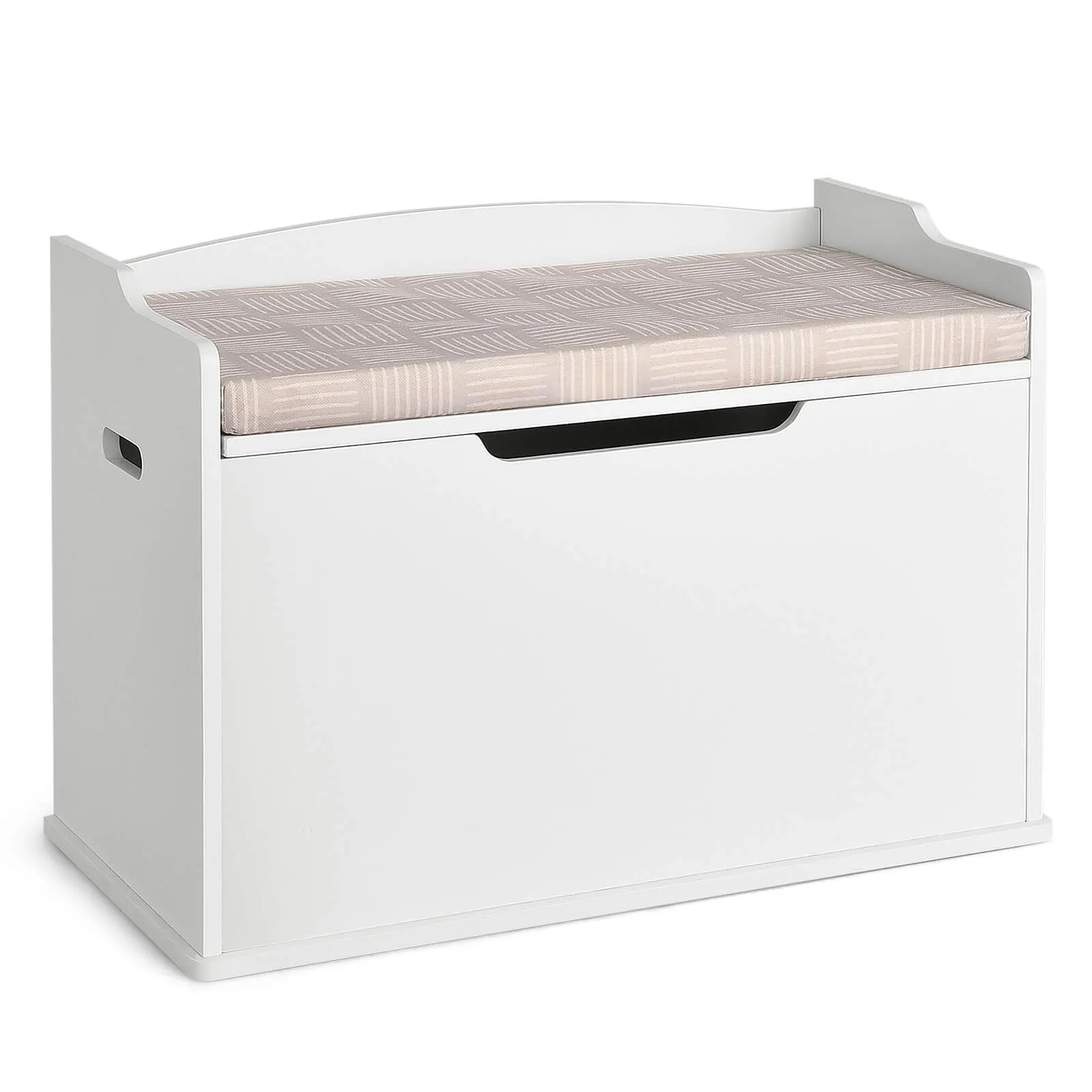 2-in-1 Kids Toy Box and Bench with Cushion | Childrens Wooden Toy Storage Box | 3 Colour Options