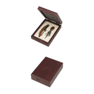 2 pc Wine Opener Set (Wood Trim) (Pack of 24)