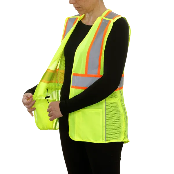 24-540GX Women's Breakaway Safety Vest w/ X-Back & Contrasting Trim