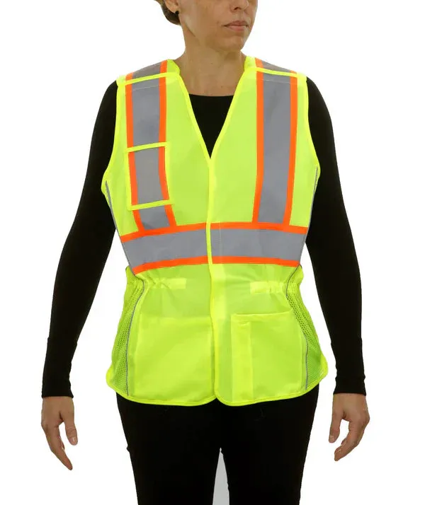24-540GX Women's Breakaway Safety Vest w/ X-Back & Contrasting Trim