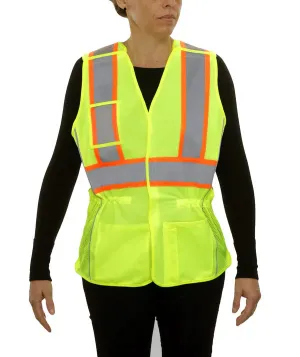 24-540GX Women's Breakaway Safety Vest w/ X-Back & Contrasting Trim