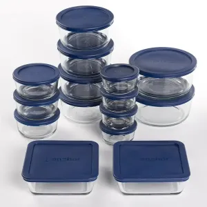 30-Piece Hocking Clear Glass Storage Set