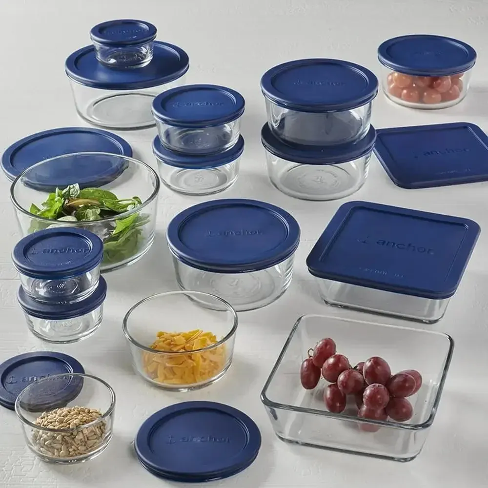 30-Piece Hocking Clear Glass Storage Set