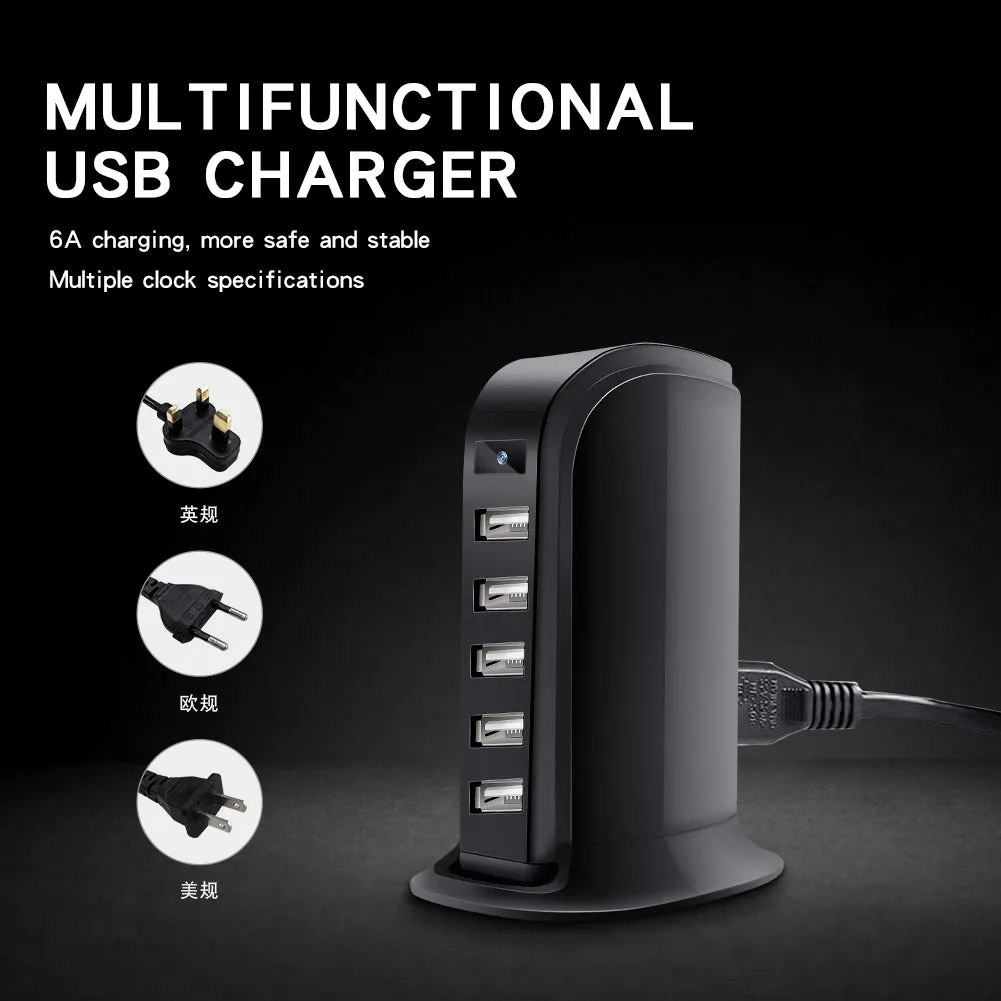 4K UHD Wireless Wi-Fi Video Camera Recorder in USB Tower Charger Station