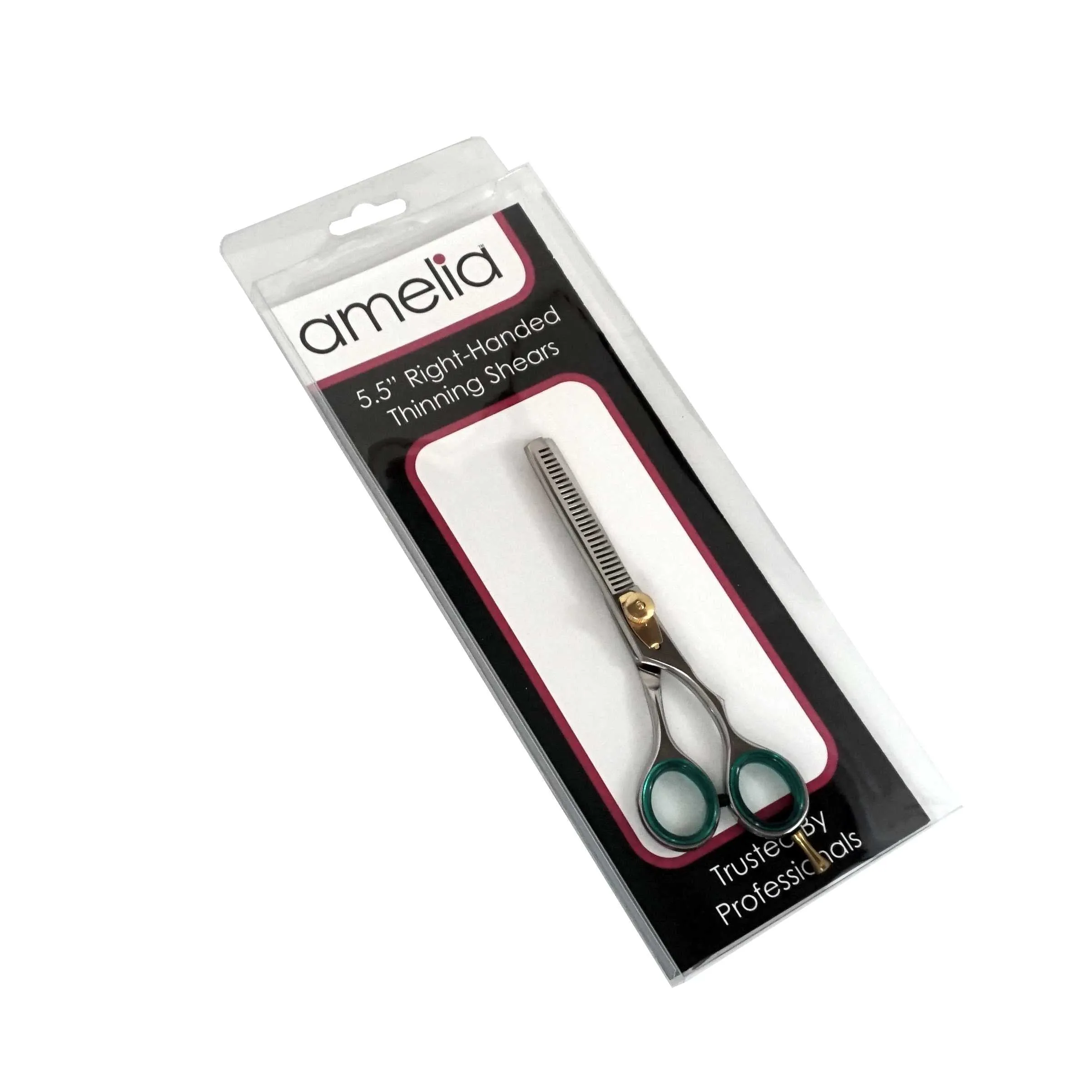 5.5" Right Handed, Stainless Steel Thinning Shear, Removable Finger Rest