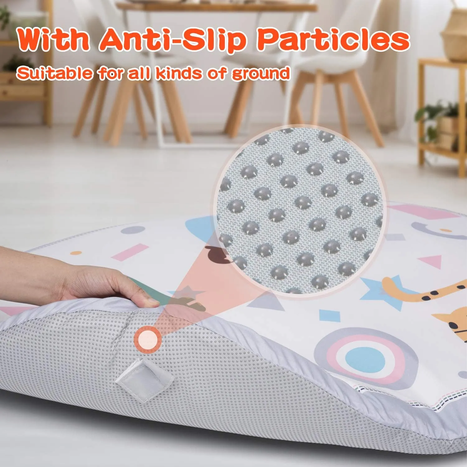 7-in-1 Five Senses Multipurpose Activity Baby Gym | Washable Baby Play Mat | 2 Detachable Non-Slip Mats