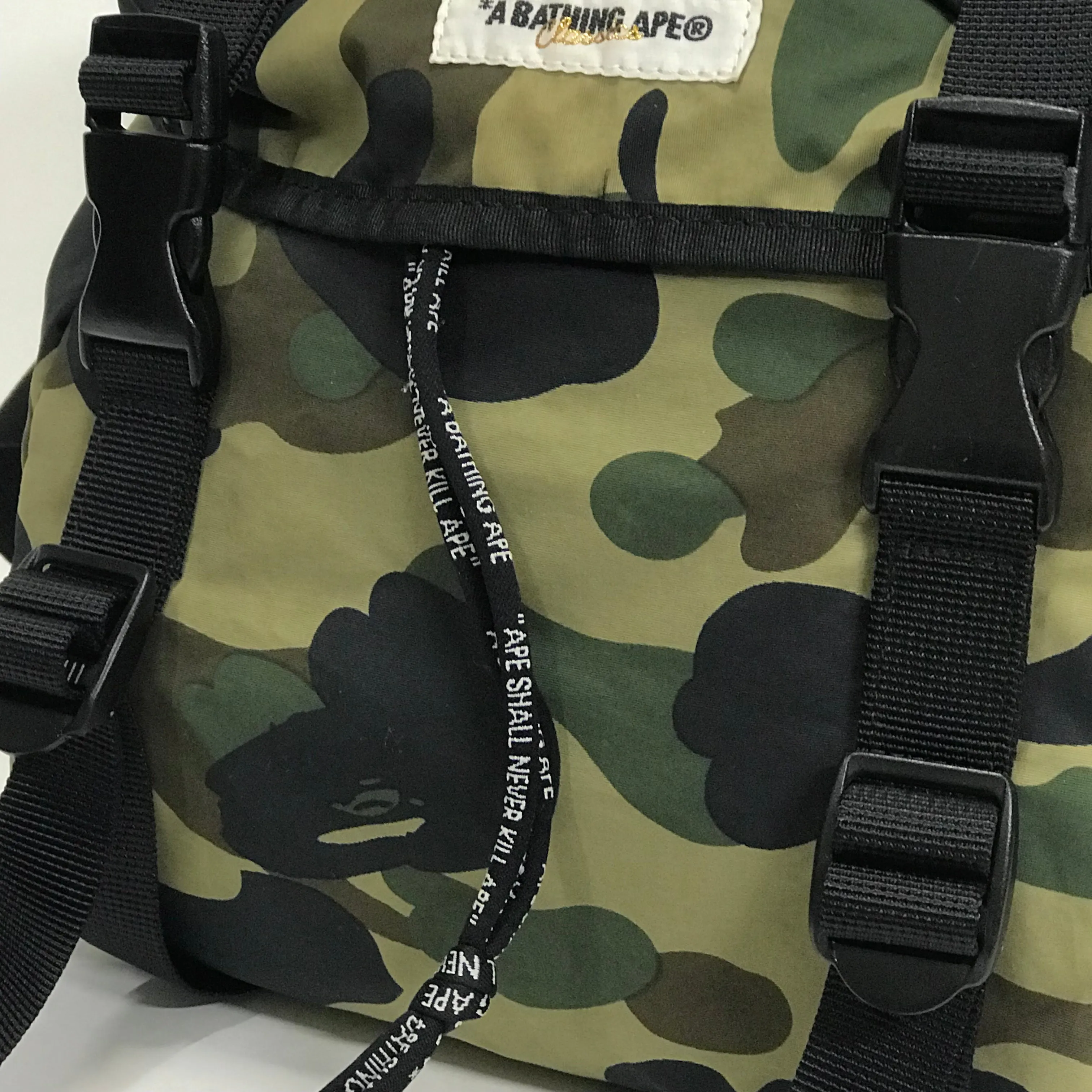 A Bathing Ape Bape Classics 1st Camo Waist / Shoulder Bag Green