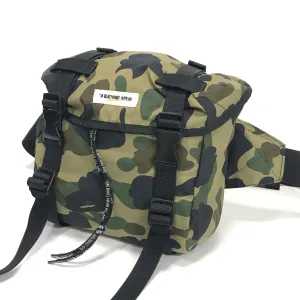A Bathing Ape Bape Classics 1st Camo Waist / Shoulder Bag Green