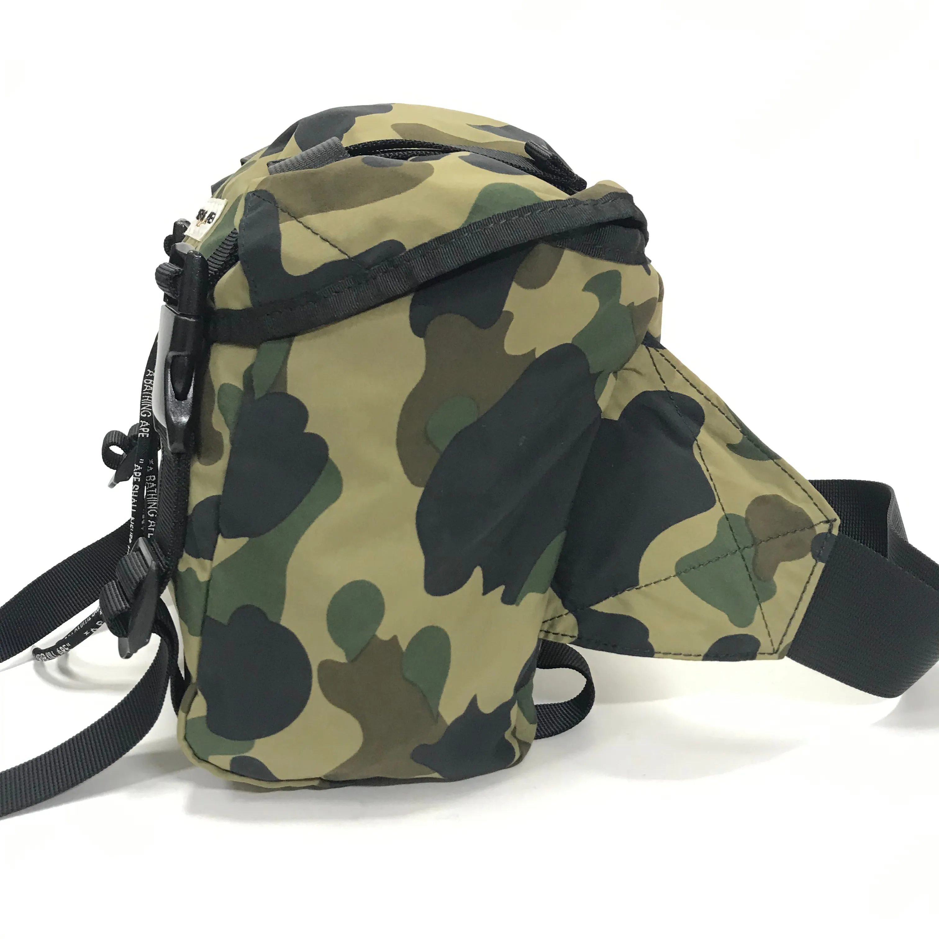 A Bathing Ape Bape Classics 1st Camo Waist / Shoulder Bag Green