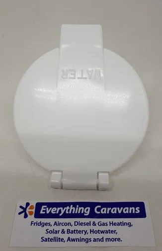 AC41 Water Filler with Hinged Lid White Standard Tank Filler