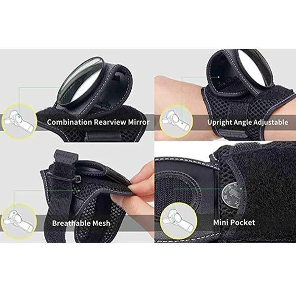 Adjustable Bike Wrist Mirror, Gifts for Cyclists, Children