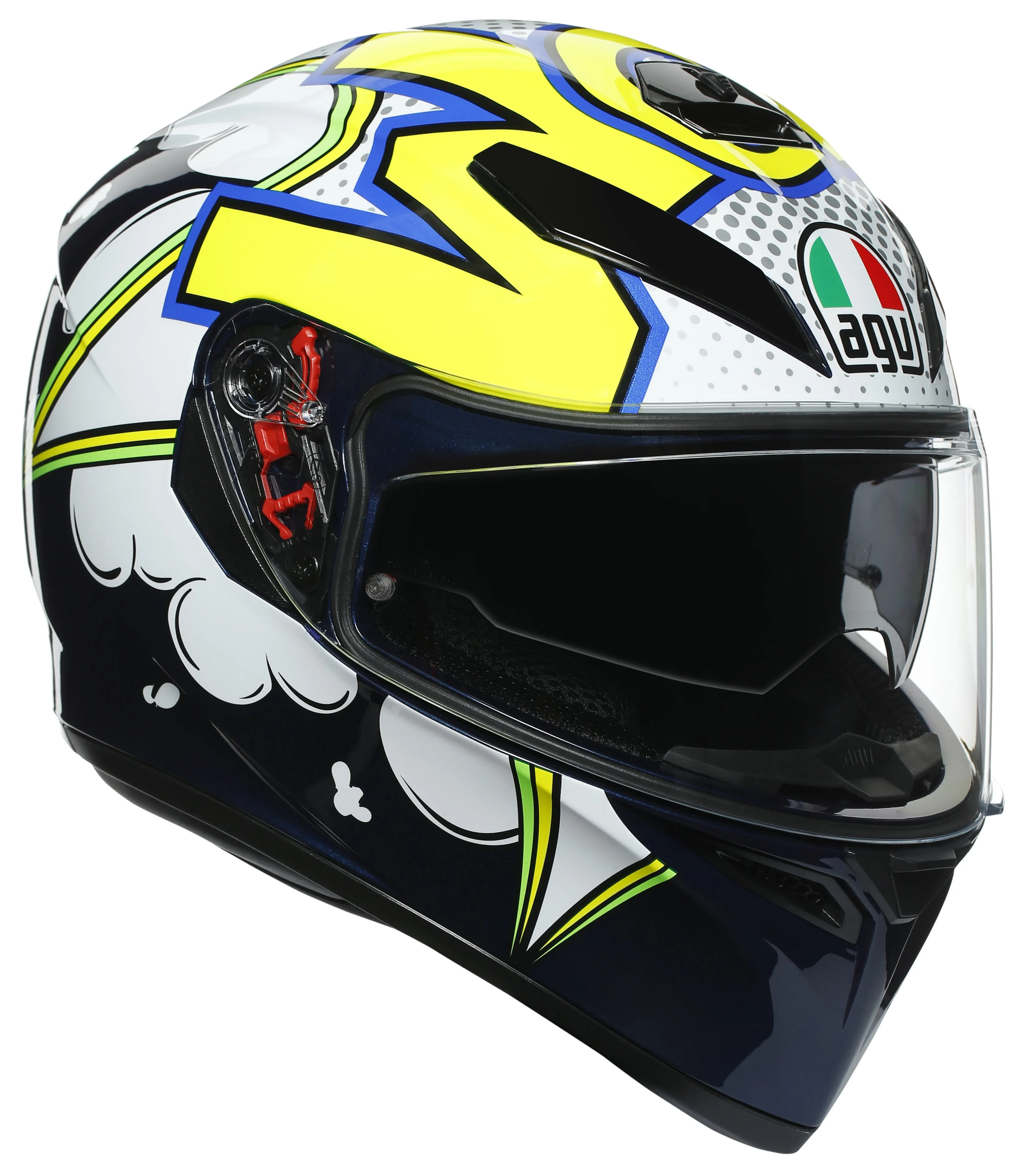 AGV K-3 SV Full-Face Helmet - Bubble Graphic