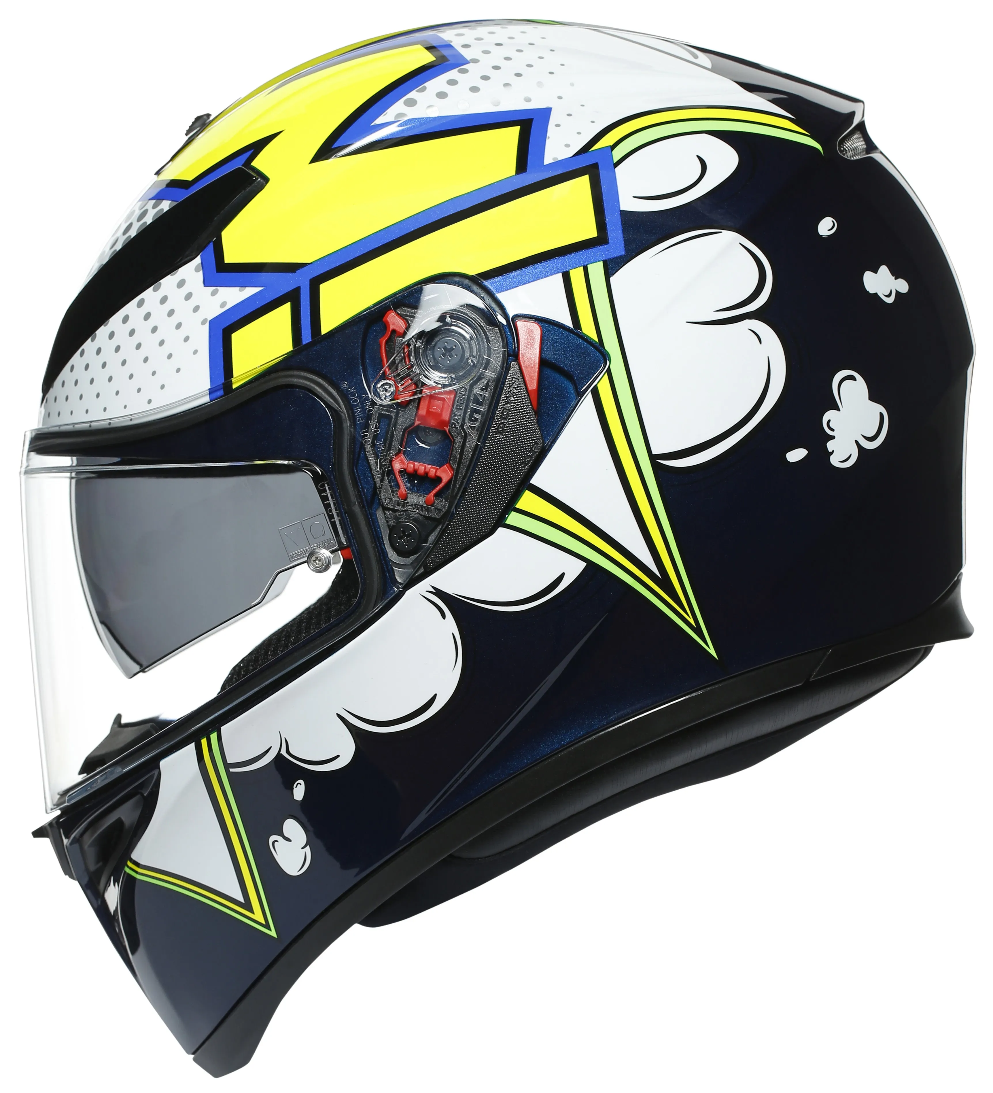 AGV K-3 SV Full-Face Helmet - Bubble Graphic
