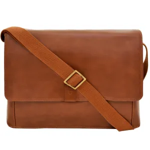Aiden Genuine Leather 15 Inch Laptop Shoulder Messenger Business Bag for Men & Women