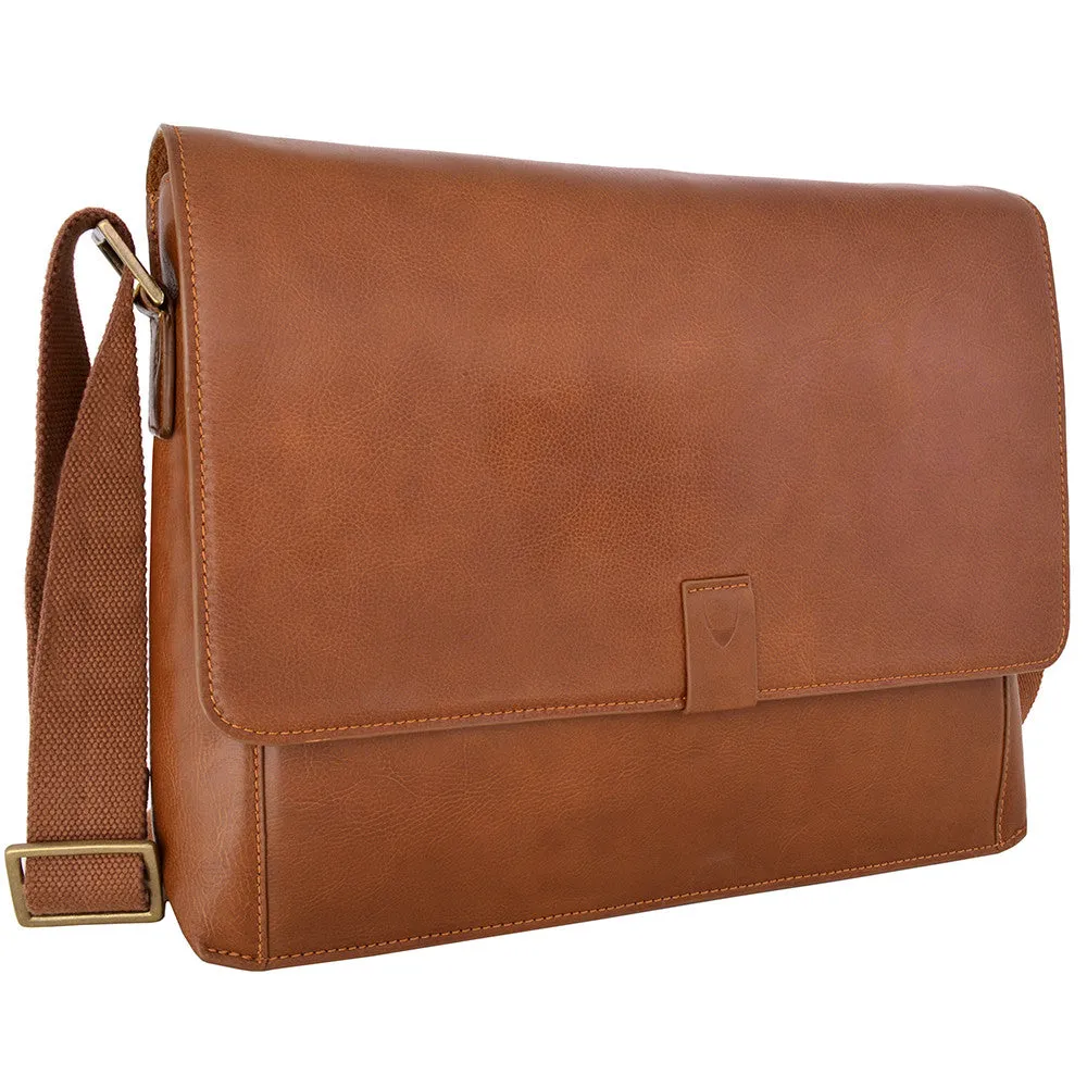 Aiden Genuine Leather 15 Inch Laptop Shoulder Messenger Business Bag for Men & Women