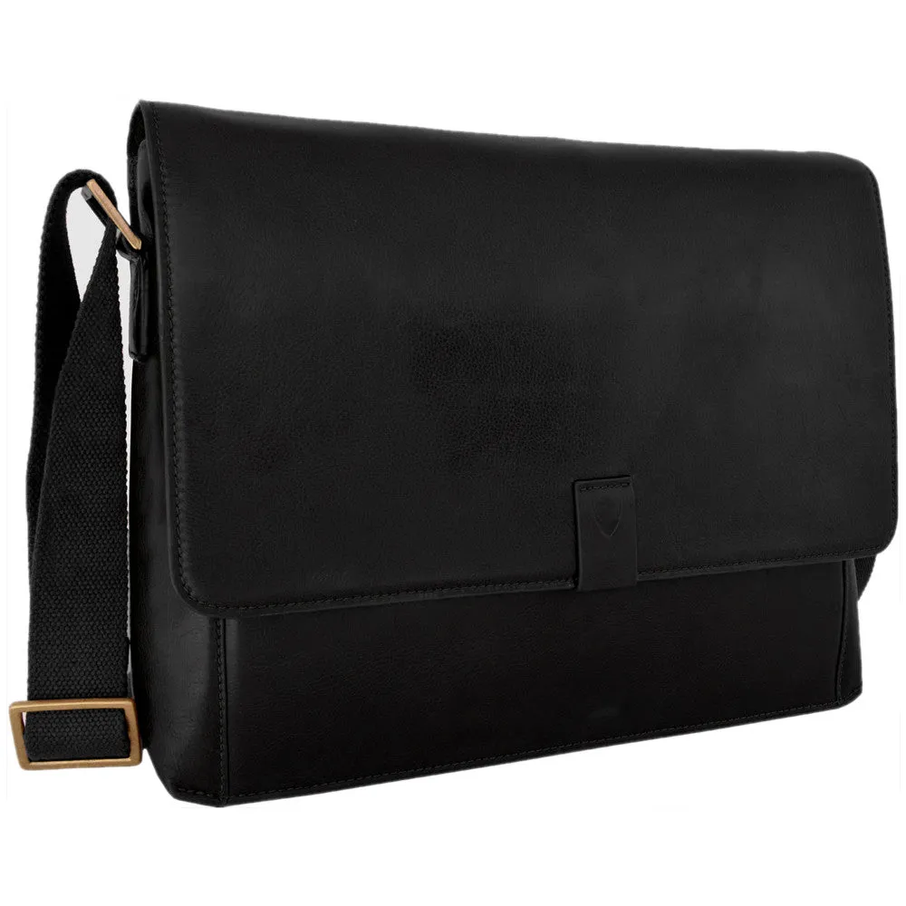 Aiden Genuine Leather 15 Inch Laptop Shoulder Messenger Business Bag for Men & Women