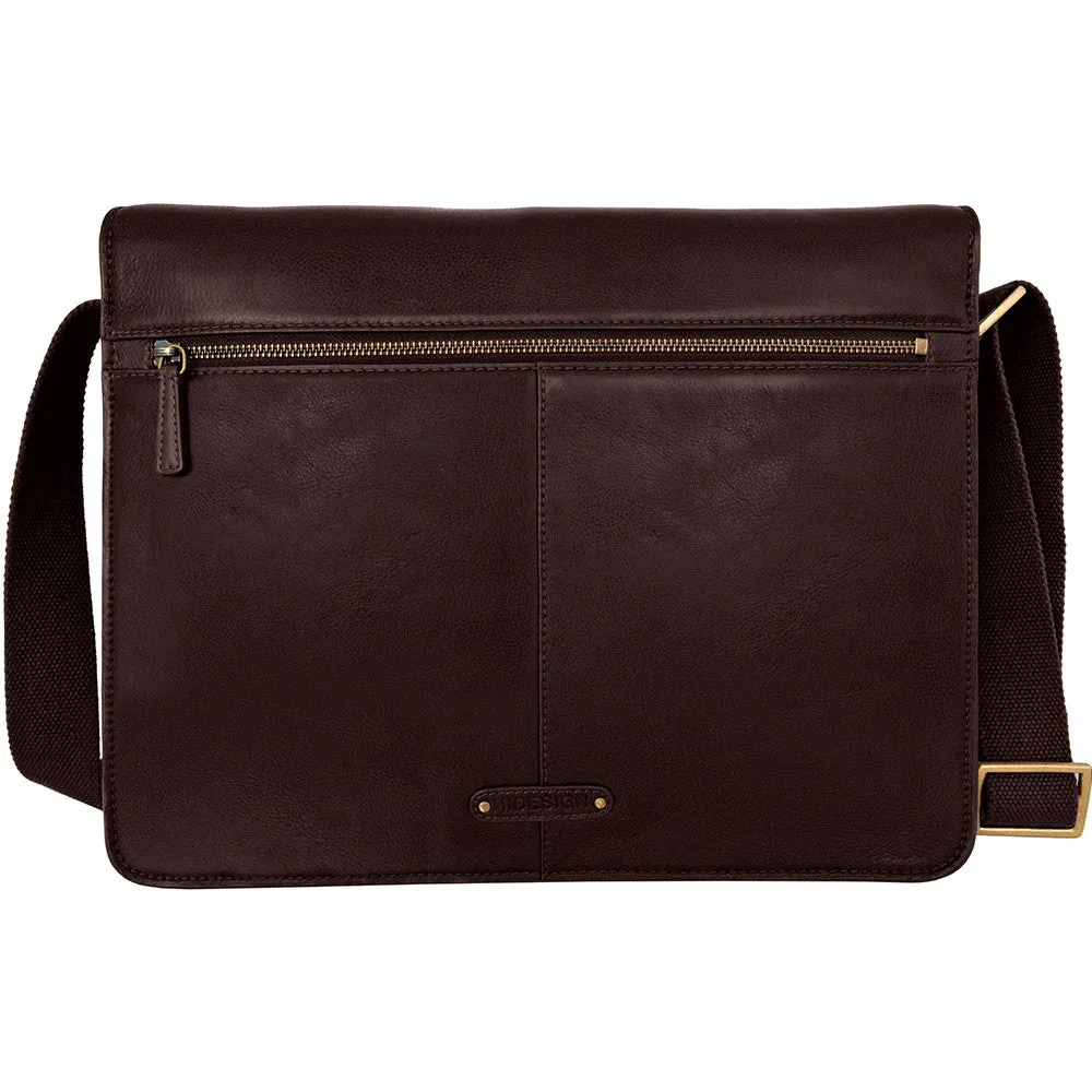 Aiden Genuine Leather 15 Inch Laptop Shoulder Messenger Business Bag for Men & Women