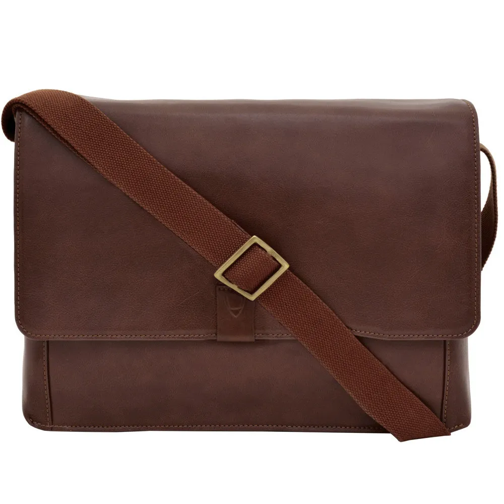 Aiden Genuine Leather 15 Inch Laptop Shoulder Messenger Business Bag for Men & Women