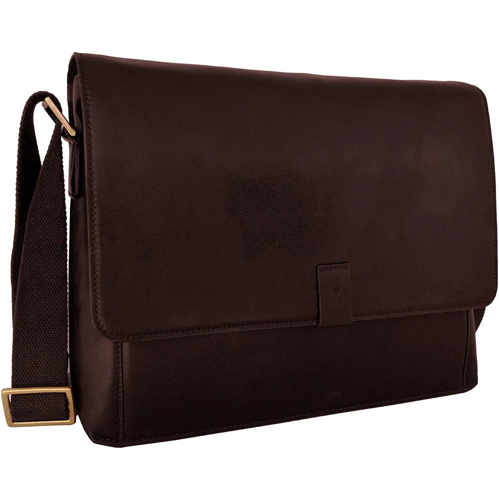 Aiden Genuine Leather 15 Inch Laptop Shoulder Messenger Business Bag for Men & Women