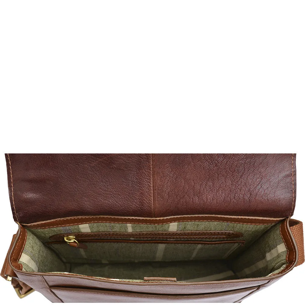 Aiden Genuine Leather Mini Crossbody Men/Women Messenger Bag/Travel Bag / 10.5" iPad Bag