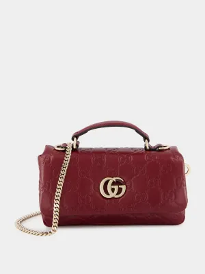 Ancora Red GG Milano Mini Top Handle Bag