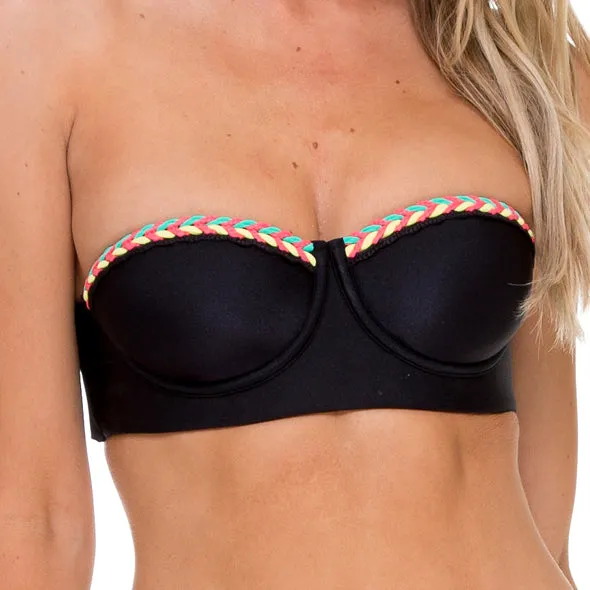 ATREVIDA - Multicolor Crochet Underwire Bandeau Top