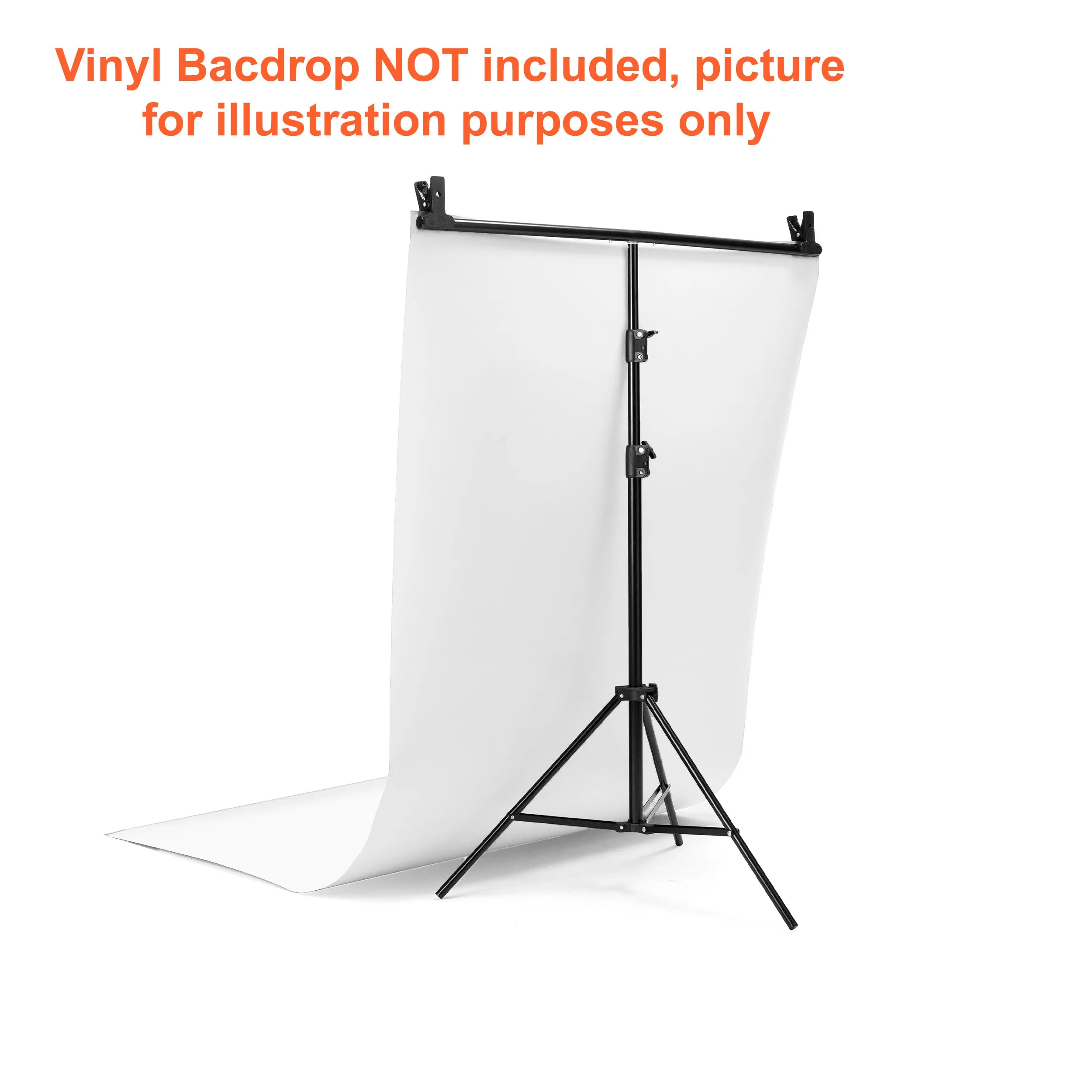 Backdrop T Stand & Clamps | 100x190cm | Product Photography Background Support