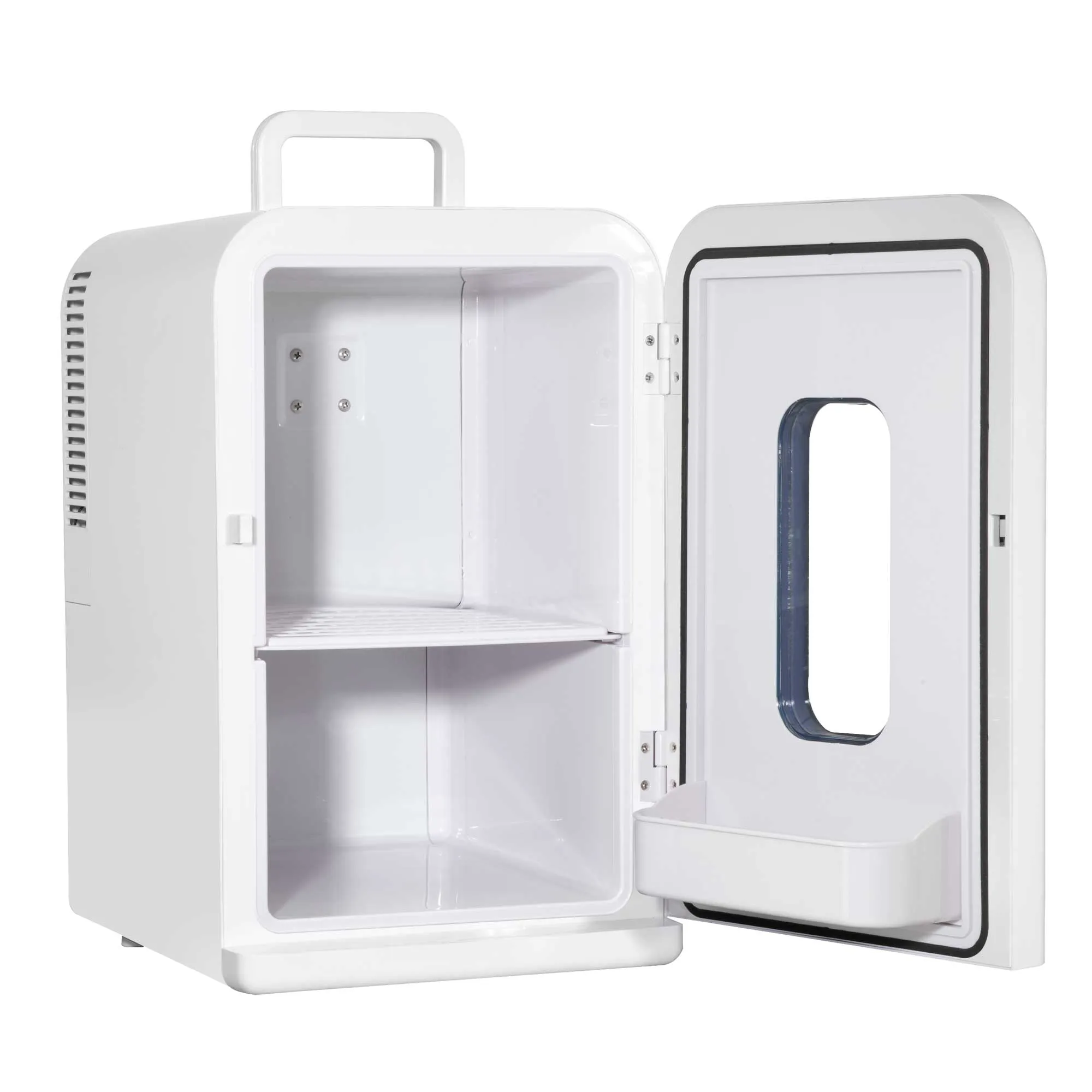 Baridi 15L Mini Fridge Cooler, 12V/230V, For Makeup, Cars, Bedrooms, Camping, White - DH94