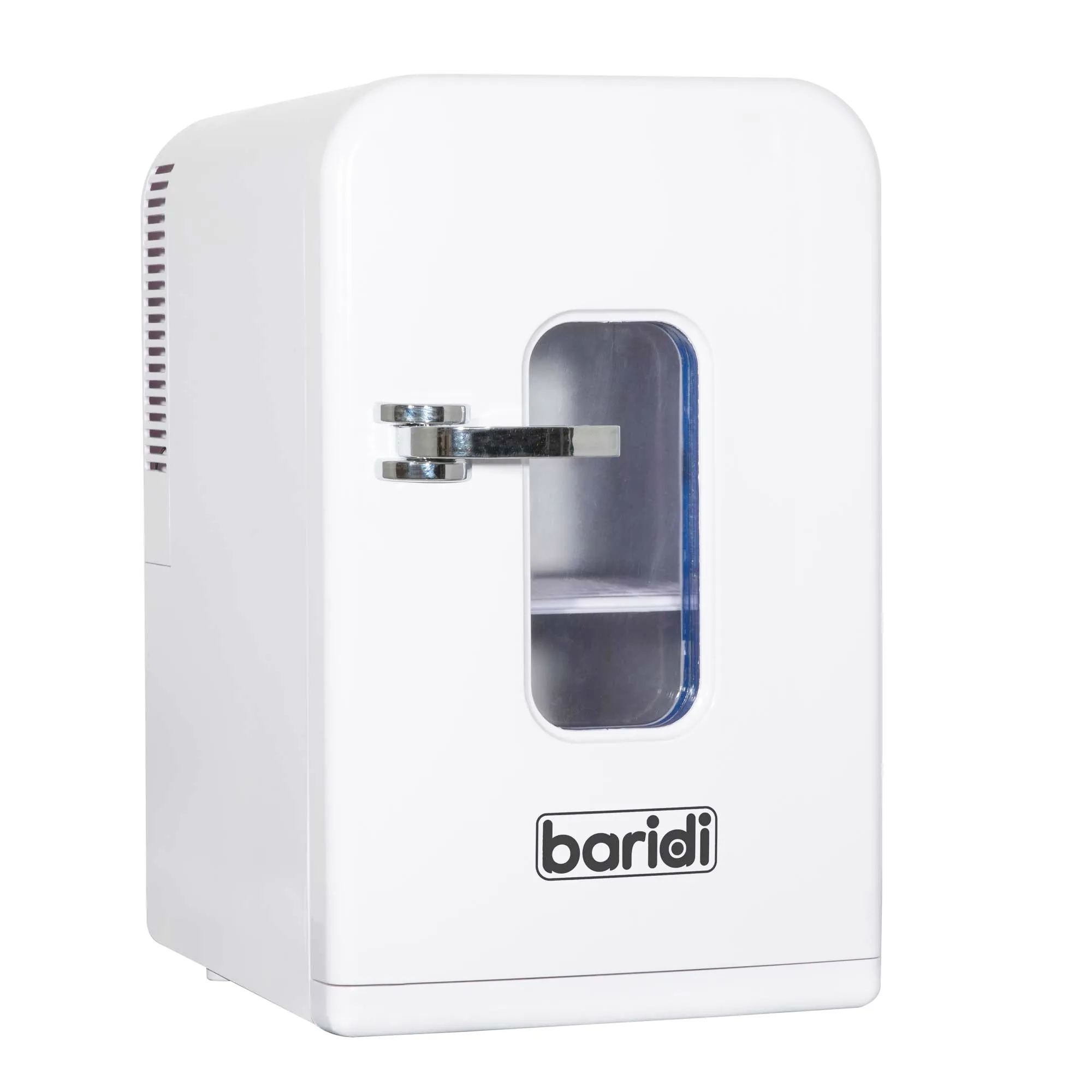 Baridi 15L Mini Fridge Cooler, 12V/230V, For Makeup, Cars, Bedrooms, Camping, White - DH94
