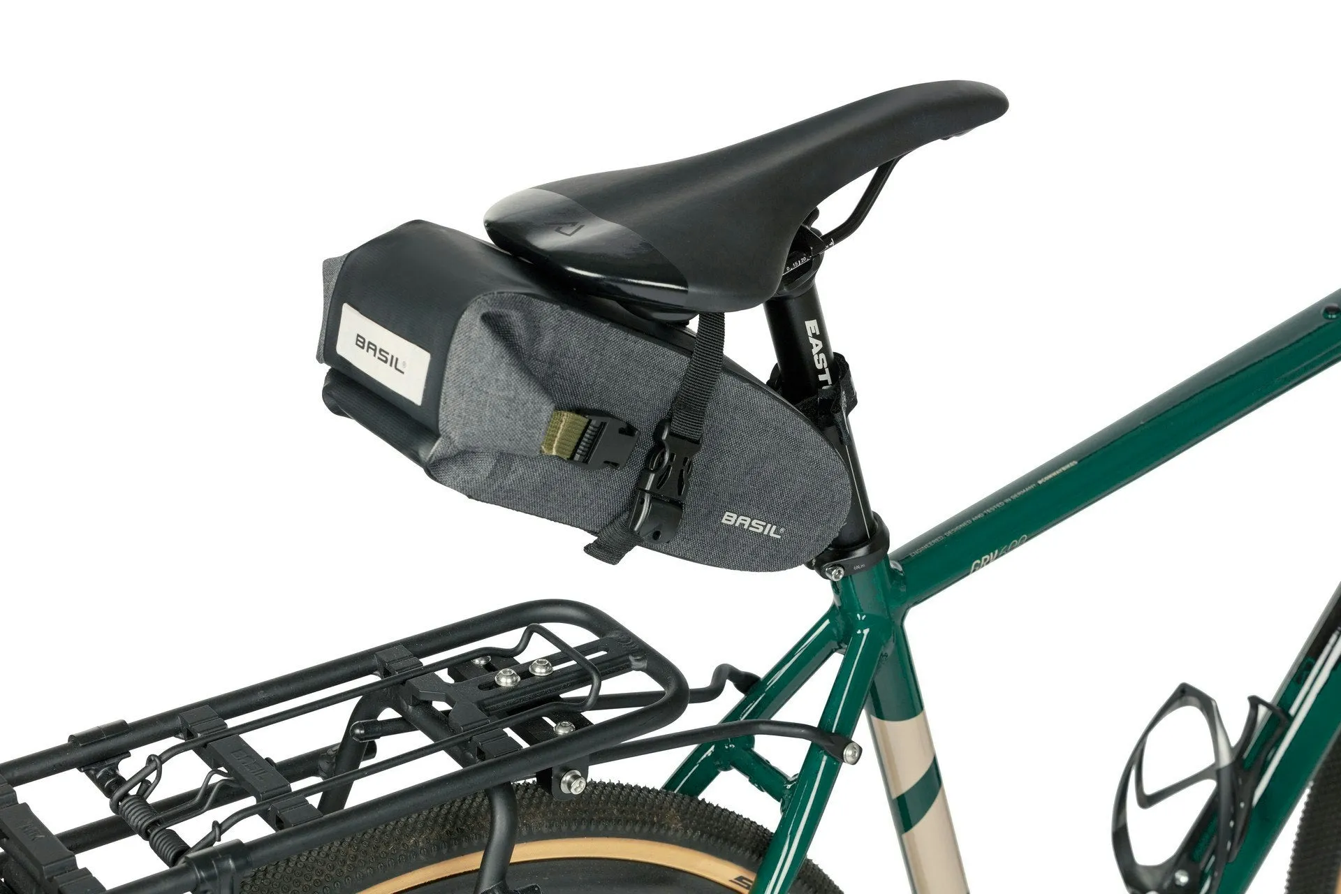 Basil Navigator Storm Saddle Bag Medium Black
