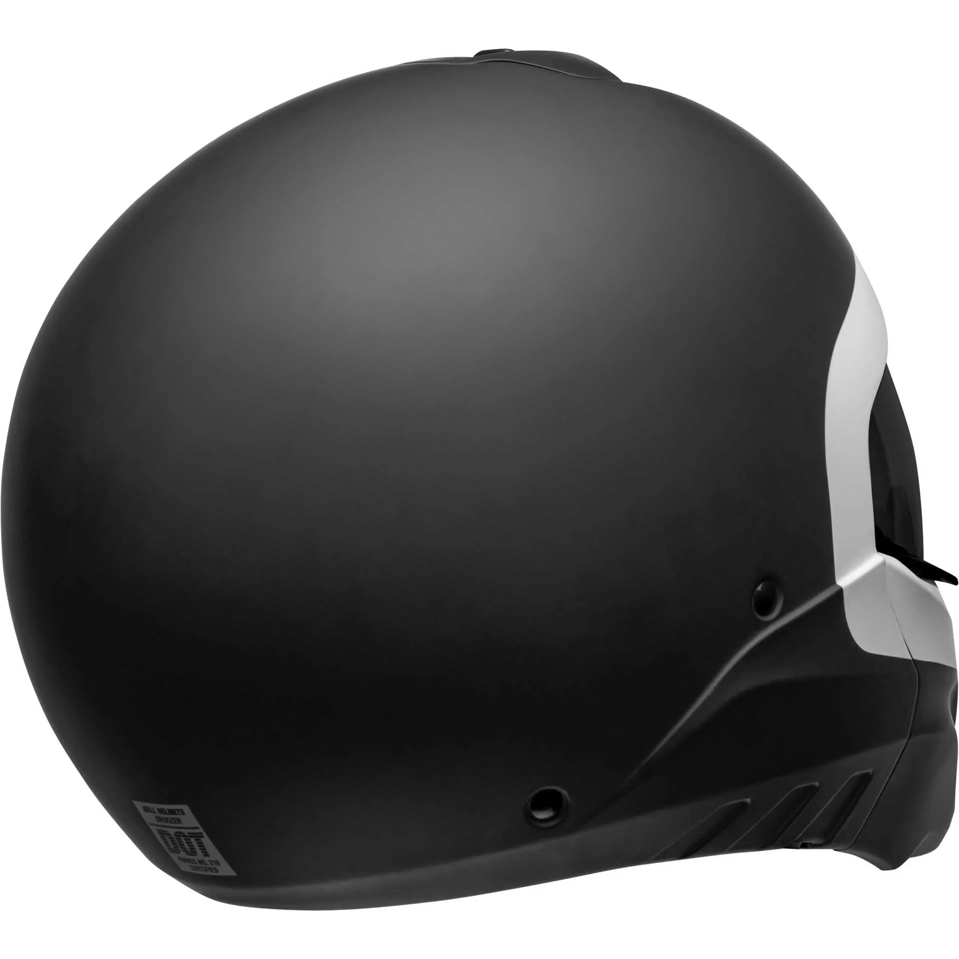 Bell Broozer Motorcycle Full Face Helmet Cranium Matte Black/White