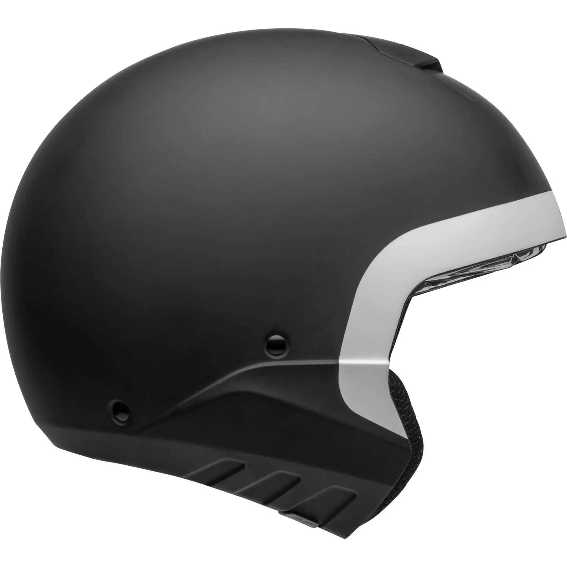 Bell Broozer Motorcycle Full Face Helmet Cranium Matte Black/White