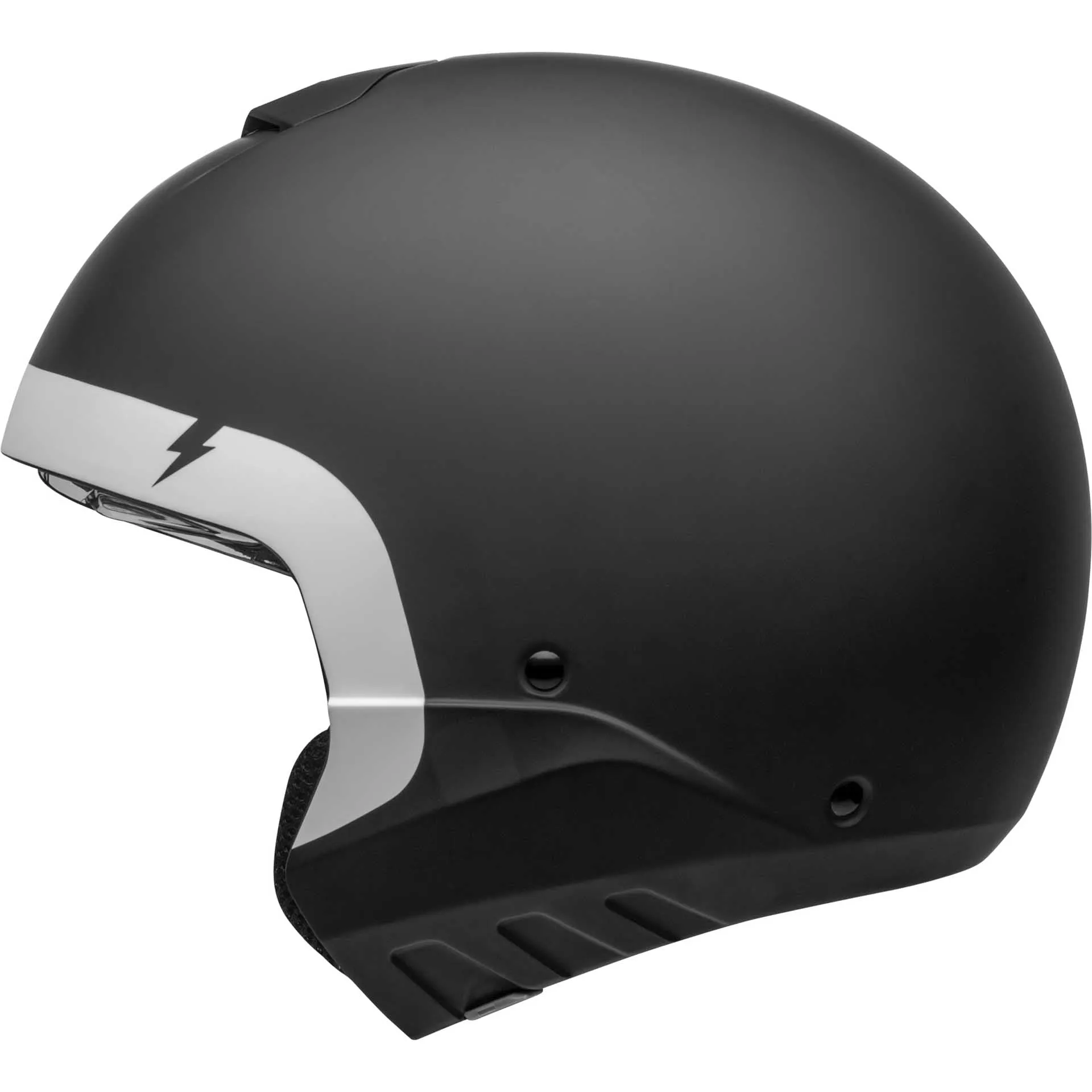 Bell Broozer Motorcycle Full Face Helmet Cranium Matte Black/White