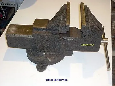 BENCH VICE 6 INCH with SWIVEL BASE AND ANVIL- NEW