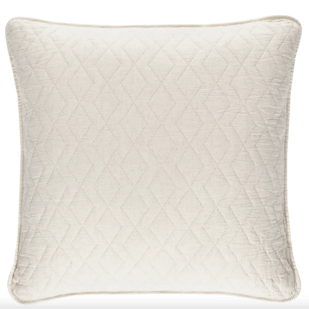 Birdie Natural Quilted Sham