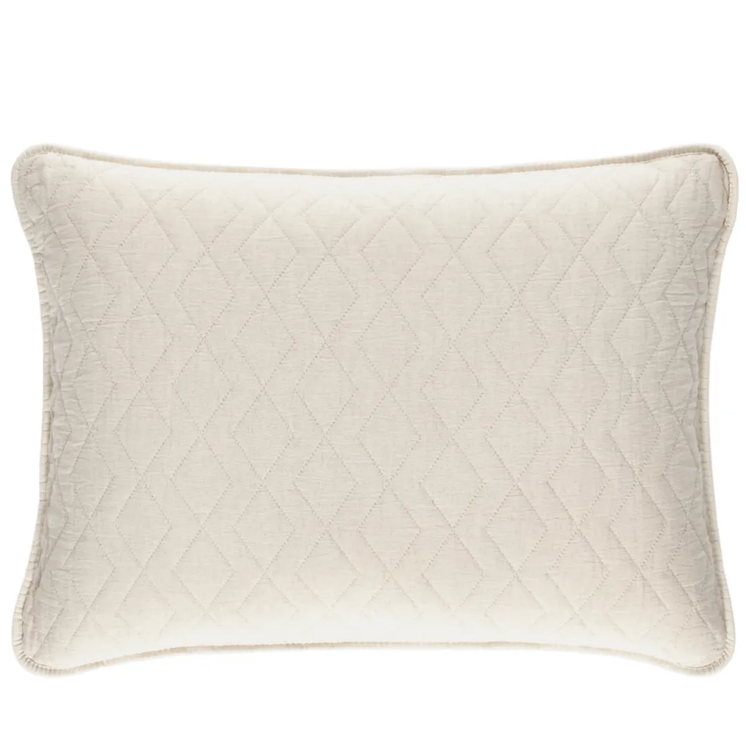 Birdie Natural Quilted Sham