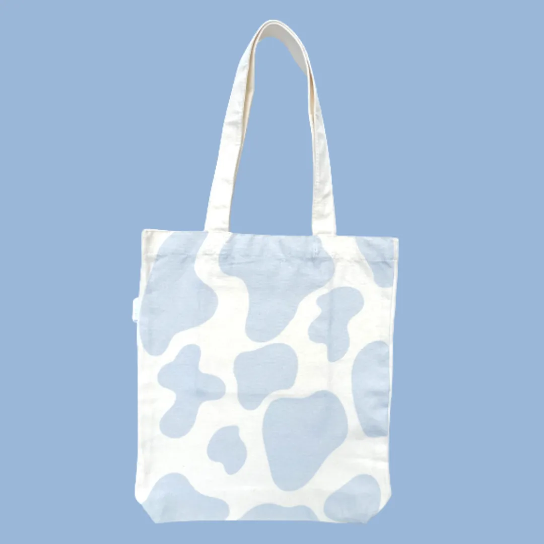 Blue Cow Tote Bag