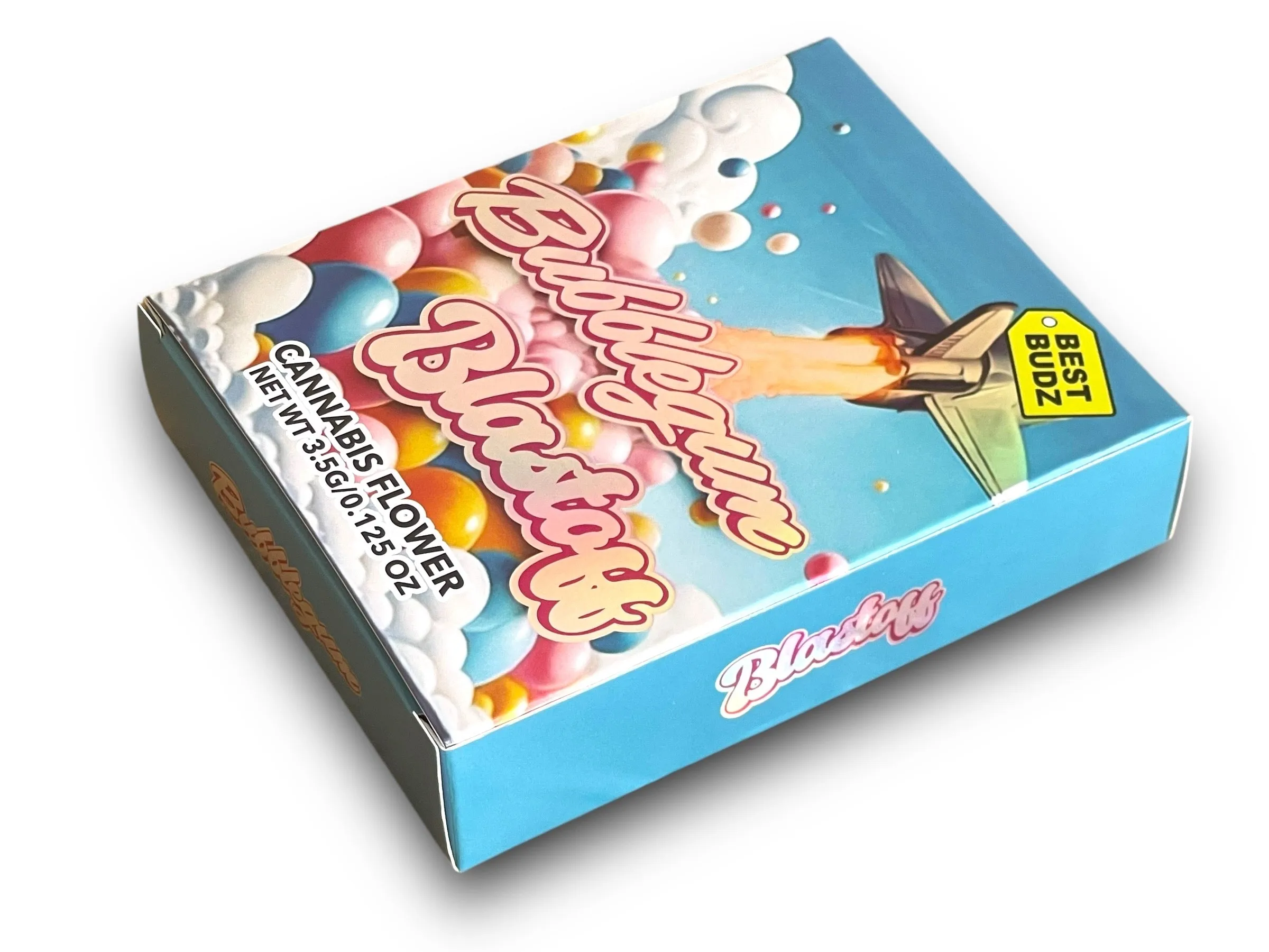 Bubblegum Blastoff (Rocket) Mylar Bag with Box 3.5 Grams | Xotic Packs
