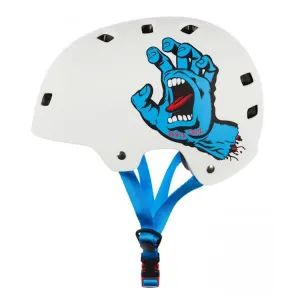Bullet x Santa Cruz Screaming Hand Matt White Helmet Size S/M