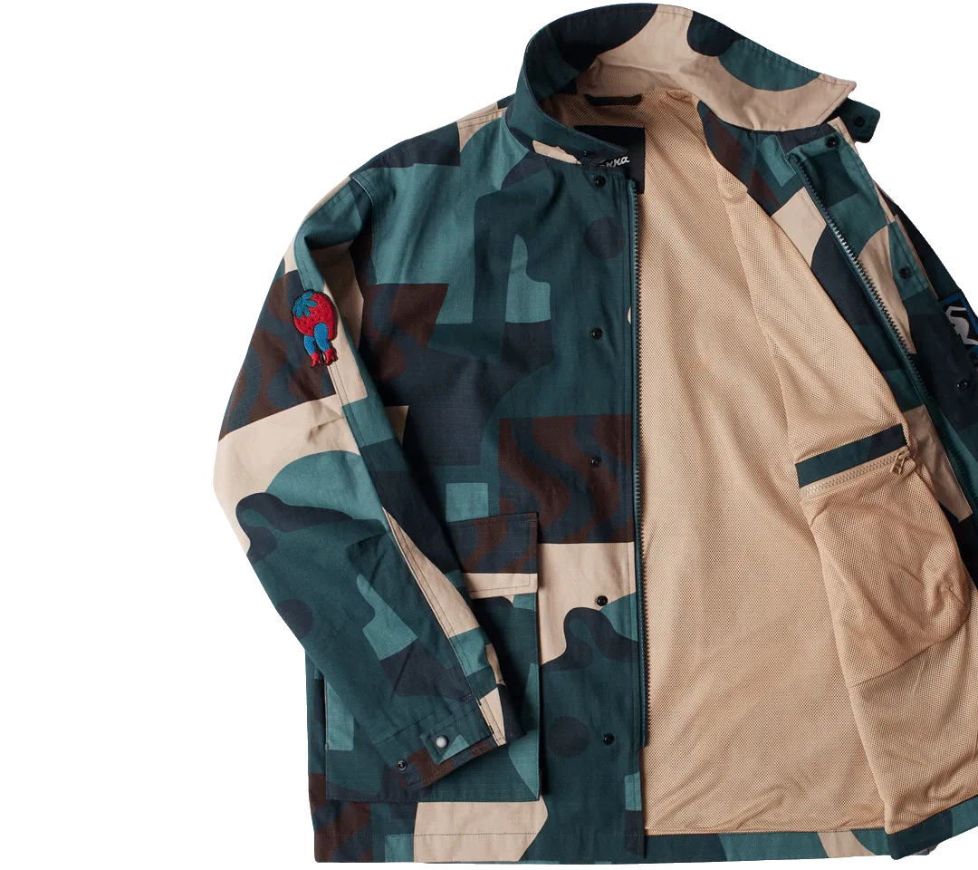 by Parra Distorted Camo Jacket