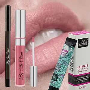 By The Clique Premium Pink Matte Lipstick, Liner and Remover Set | Pale Pink | Blushing Bride