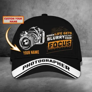 Camera Classic Cap - Personalized Name Cap