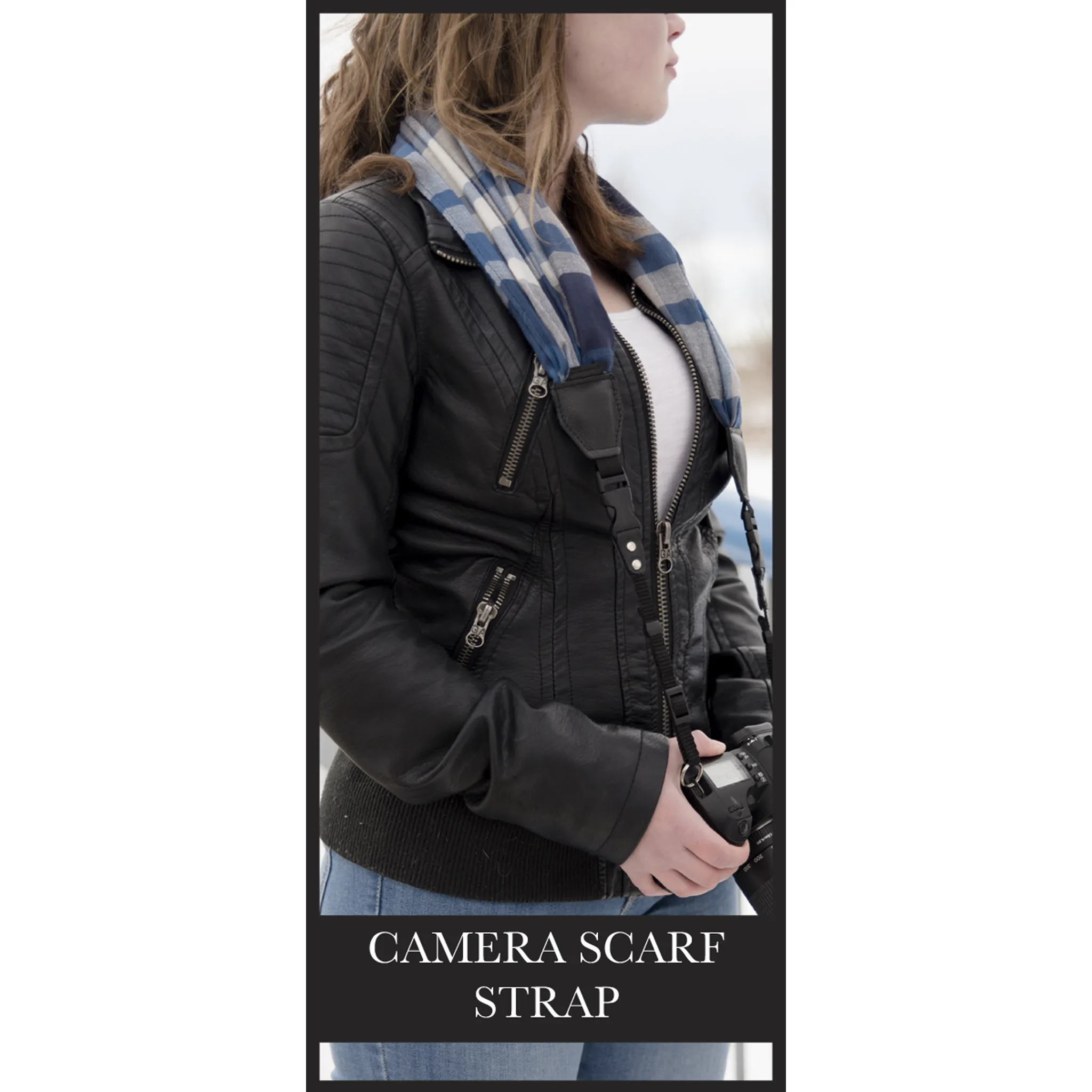Camera Scarf Strap - Rainbow Fade